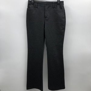 Grey Dress Pants Rafaella Sz 6P Stretch ErgoFit Flat Front Business Wear Comfort
